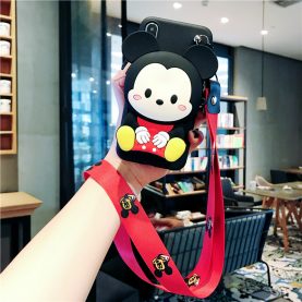 For iPhone SE 6 7 8 Plus X XS XR 11 Pro MAX Cover Mickey Wallet Bag Soft TPU Silicone Case